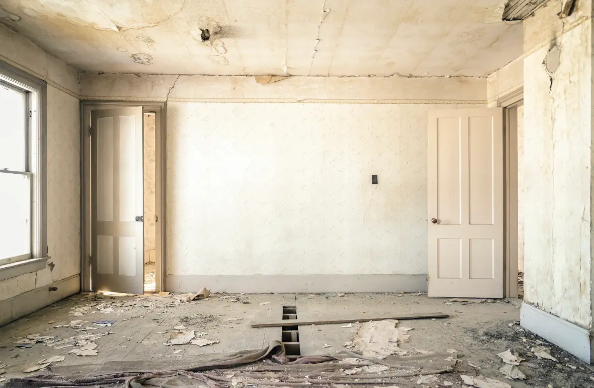 Waste disposal crew managing a cleanout project in San Rafael